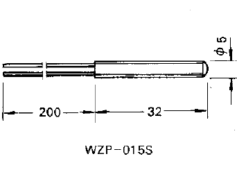 WZP-015S引進型不銹鋼鉑電阻元件 WZP-015S引進型不銹鋼鉑電阻元件
