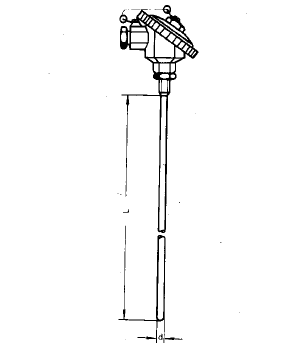 WZPK-133S無固定防水式鎧裝熱電阻安裝圖片 WZPK-133S無固定防水式鎧裝熱電阻安裝圖片