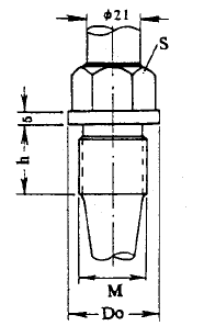 化工用熱電偶、熱電阻錐形保護(hù)管固定螺紋圖片尺寸