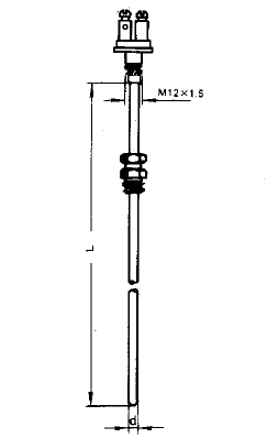 WRNK-201固定卡套螺紋鎧裝熱電偶安裝圖片